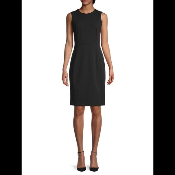 💐 NWT! Pink Calvin Klein Sheath Sleeveless Dress - Picture 5 of 6